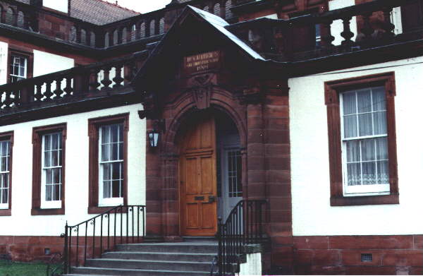 photograph of a large Victorian gothic building